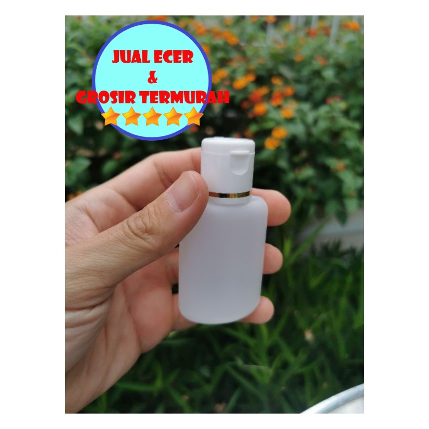 Botol DKS 30ml 30 ml. HDPE. Fliptop Flip top Putih White Toner Murah 30 60