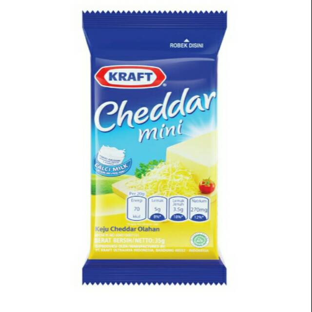 

Kraft Cheddar Mini Keju 30gr