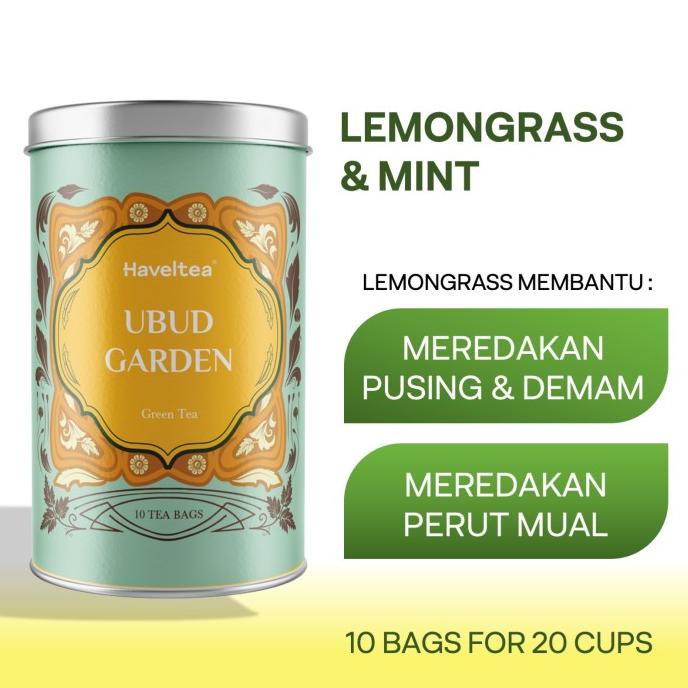 

(BISA COD) UBUD GARDEN | Big Tin | Haveltea | Teh Rempah | Teh Hijau Serai Mint TERUJI Kode 8