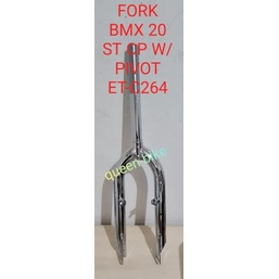 fork garpu pivot rem v brake sepeda bmx 20 krom crome exotic