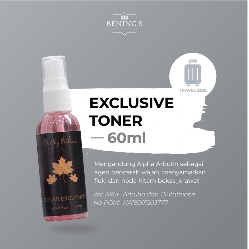 Exclusive Toner Travel Size | Toner Untuk Masalah Flek, Pencerah dan Glowing/By DR Oky Pratama