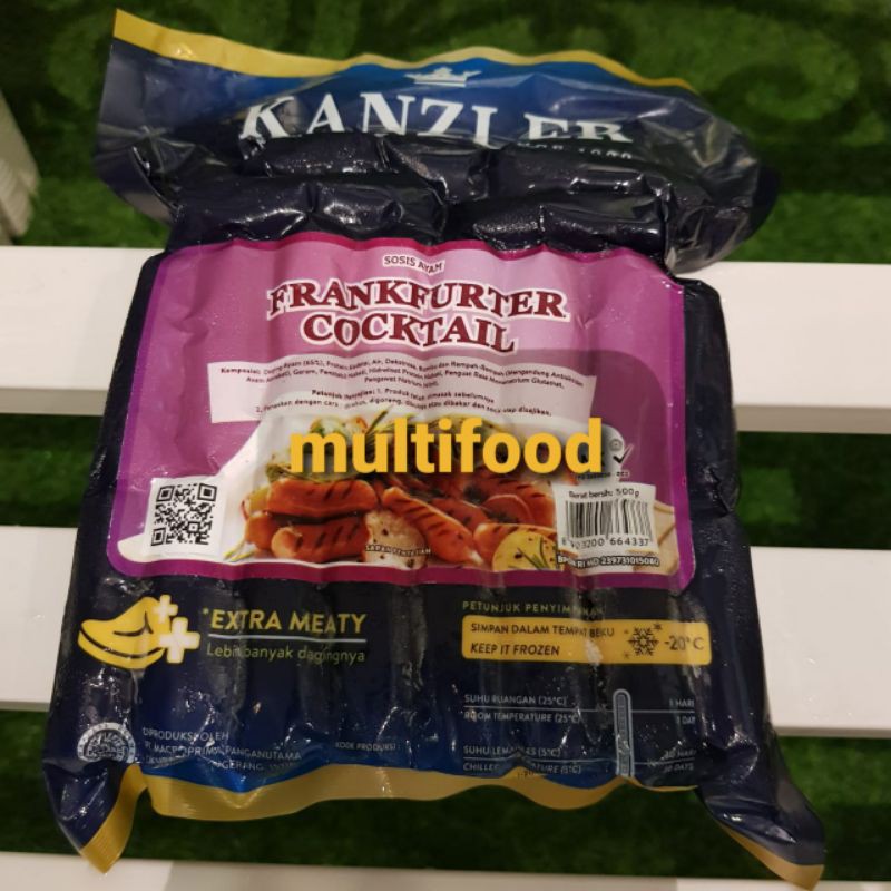 

Sosis ayam kanzler frankfurter cocktail 500gr / Sosis ayam premium kanzler