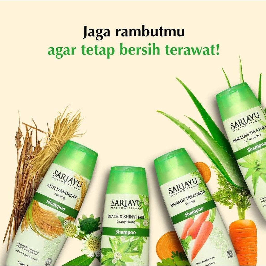 ★ BB ★ Sariayu Treatment Shampoo 170ml - Lidah Buaya - Urang Aring - Wortel - Merang - Sari Ayu