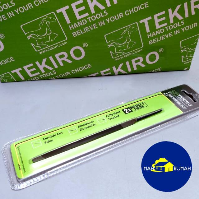 Kikir Segitiga SLIM TAPER Saw Files Pengasah Gergaji Kayu Tangan - TEKIRO 3&quot; 3,5&quot; 4&quot; 3 3.5 4 inch