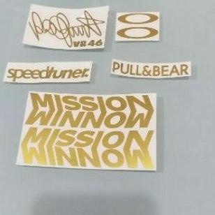 

G11WW. @ .stiker mission winnow gold, silver, white set",,!!