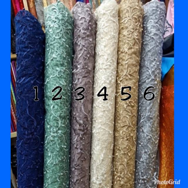 Kain Kebaya Tile Mutiara Motif Ukir Harga Per 1 2 Meter Murmer Shopee Indonesia