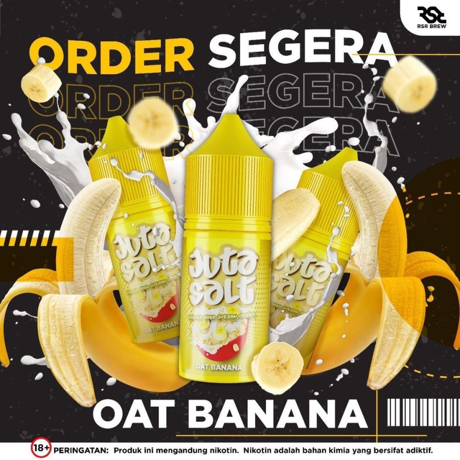 JUTA SALT OATS BANANA 30ML JUTA SALTNIC by RSR BREW X VAPEBOSS