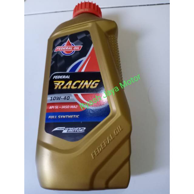 Oli federal racing 1ltr SAE 10-40w for CB 150R/CBR 150R/CBR 250R/mega pro new/Vixion/verza