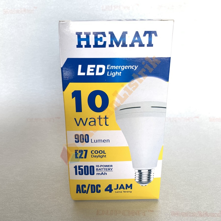 Lampu LED Magic AC/DC Emergency HEMAT 10W 10Watt Bohlam Led Emergency 10W