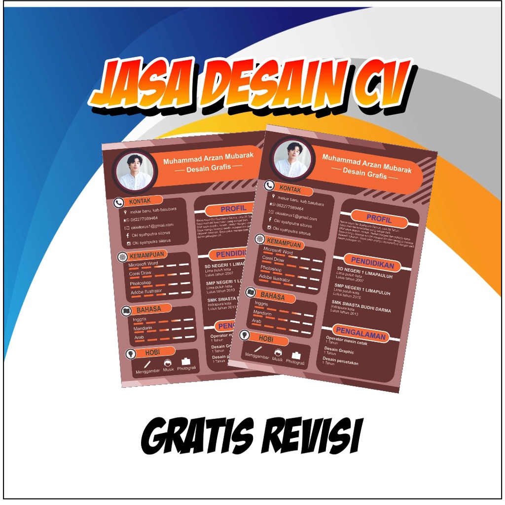 

Desain CV Murah