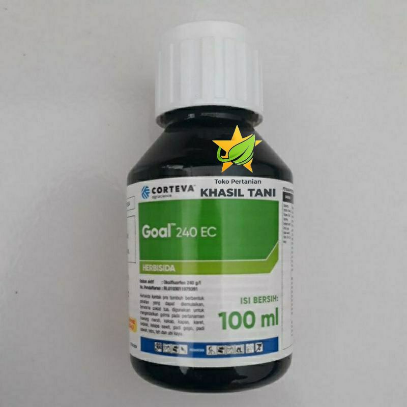 GOAL 240 EC 100ml Herbisida Oksifluorfen 240 g/l AMPUH untuk gulma pada tanaman bawang merah , kakao