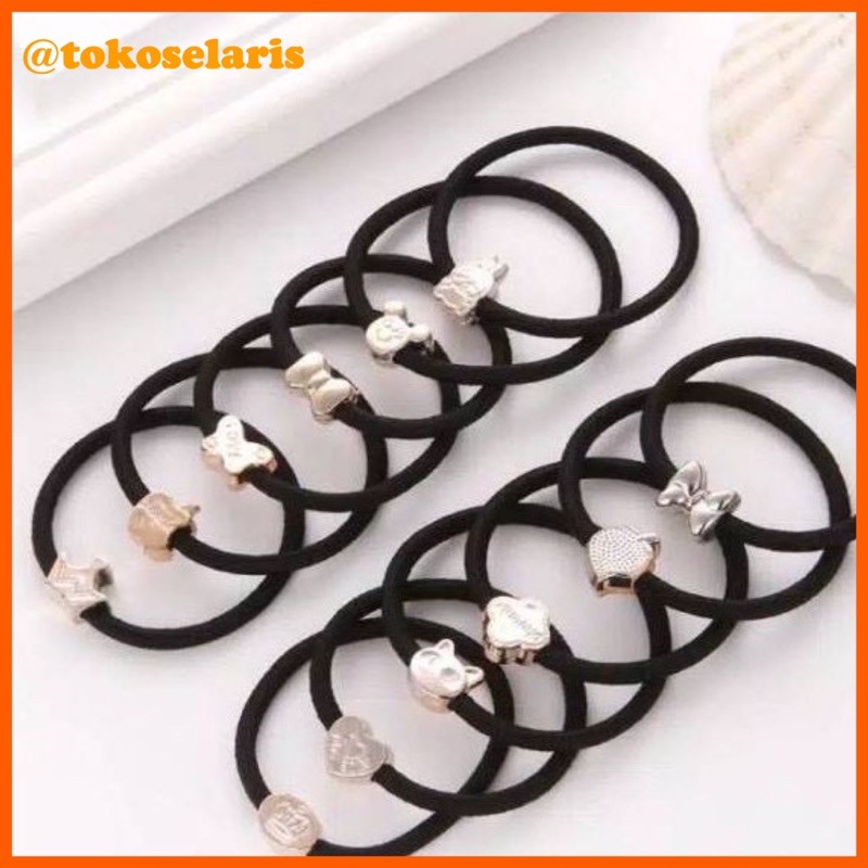 COD Makassar Ikat Rambut Karet Gelang Body / Fashion Wanita / Kuncir Rambut / Aksesoris Rambut (m)