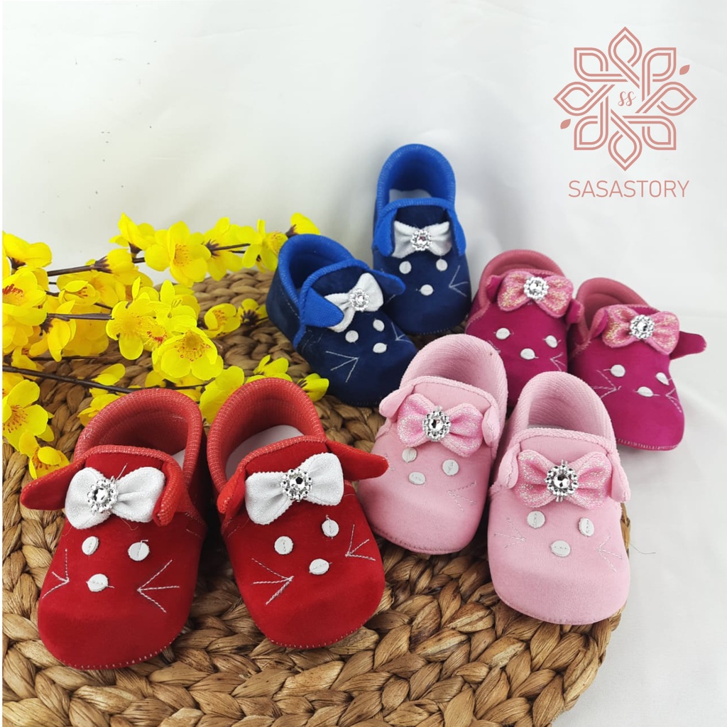 SEPATU PREWALKER BABY BAYI ANAK UNISEX KARAKTER HEWAN 0-12 BULAN FP11