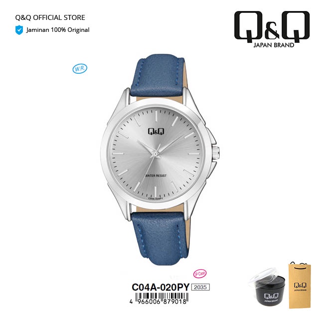 Q&Q QnQ QQ Jam Tangan Arloji Wanita Fashion Analog Kulit - C04 C04A Water Resist 3 BAR-2