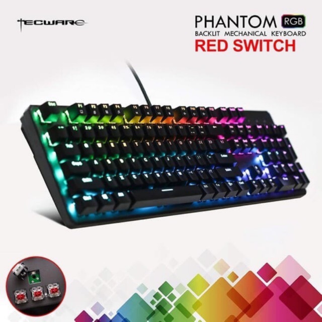 Tecware Phantom 104 RGB Mechanical Keyboard | Outemu RGB Keyboard | Keyboard Gaming