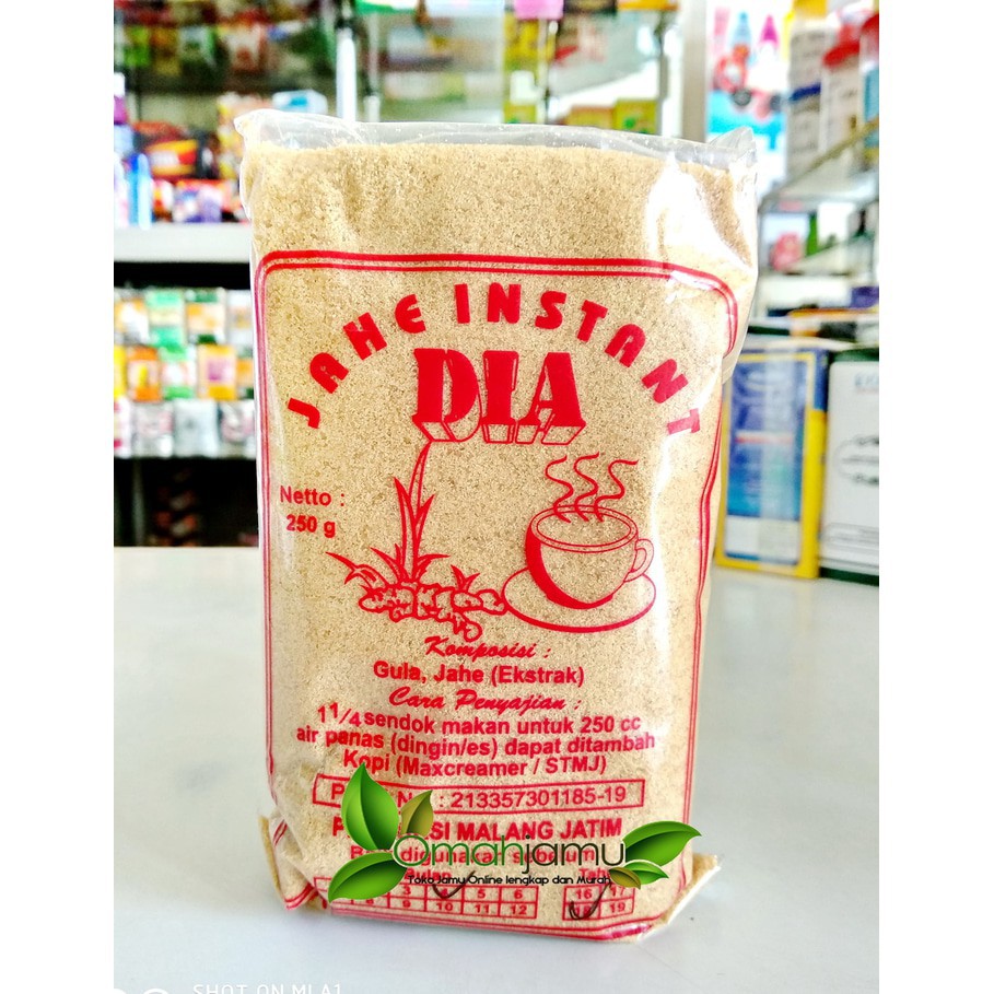 

JAMU Jahe Instan Dia 250 gr RAMUAN SEHAT REMATIK DAN SAKIT PINGGANG HERBAL ASLI