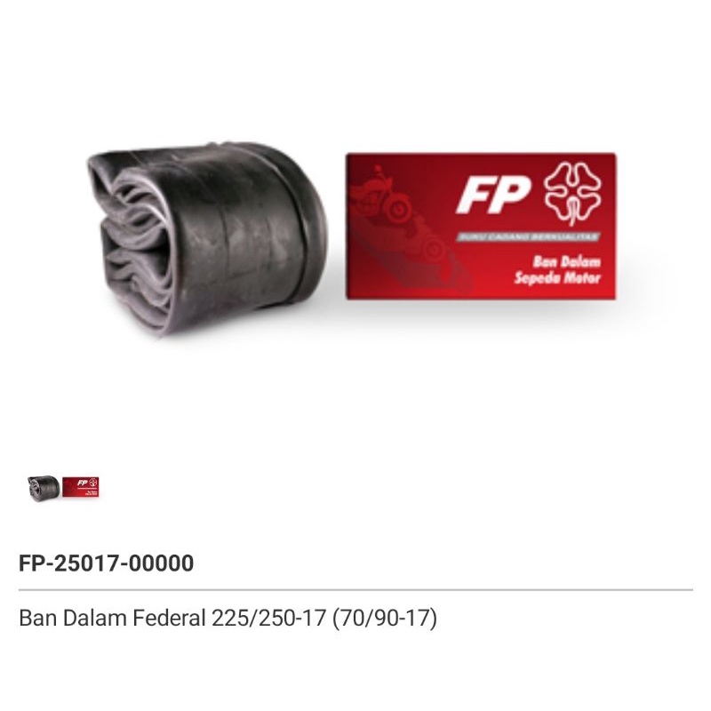 murahh!! ban dalam federal 225/250 ring 17 100% original