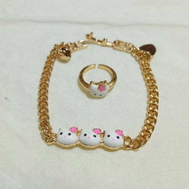 set gelang dan cincin anak xuping TERBARU