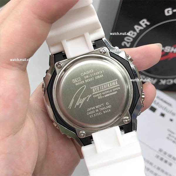 Jam Tangan Casio Metal Octagon Tahan Air Shockproof Olahraga Jam Tangan Fashion Pria dan Wanita Jam Tangan Gshock GM-S2100 Series