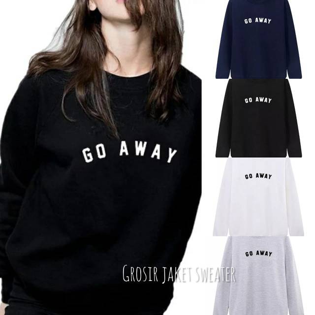 SWEATER BASIC PRIA WANITA ( GO AWAY )