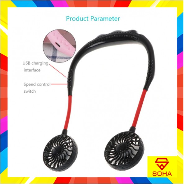 KPS-001 Kipas Leher Neck Fan Portable Sport Outdoor Olahraga - C-300