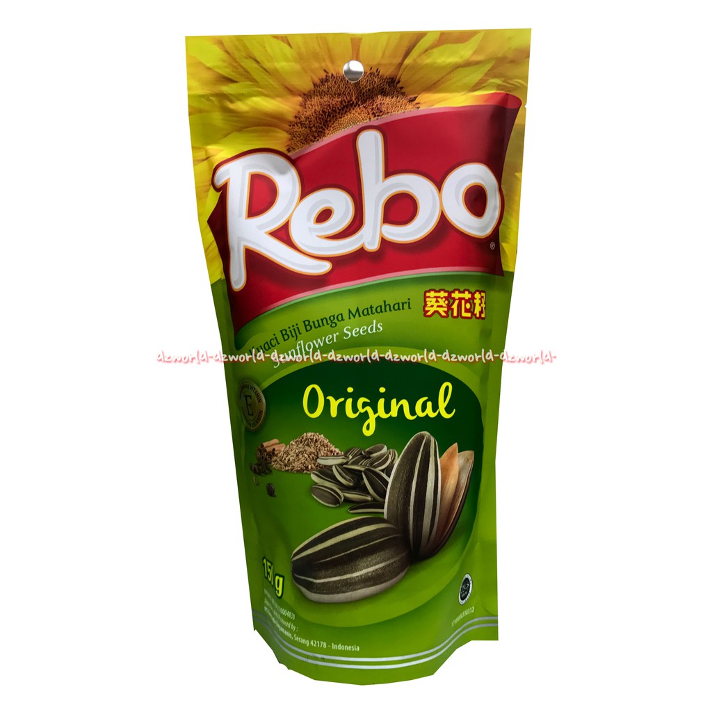 Rebo Kuaci Original Milk Flavour 150gr  Biji Bunga Matahari Wangi Gurih Enak Cemilan Kwaci