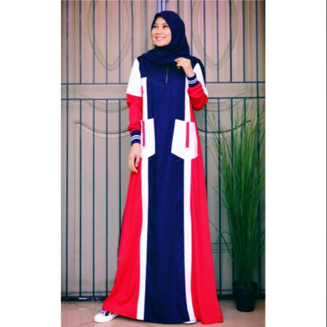 Maxi blusui sleting