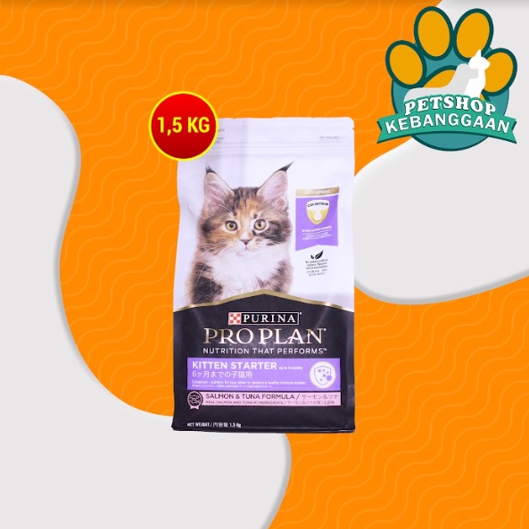 ProPlan Makanan Anak Kucing Kitten Starter Salmon Tuna 1.5 KG