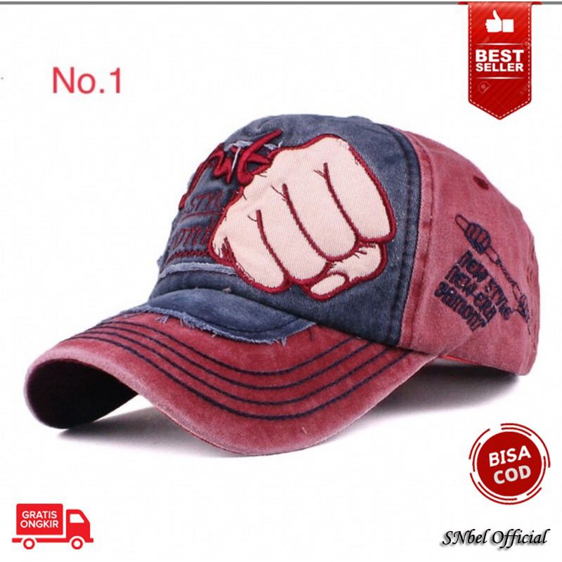 Topi baseball impor korea pria wanita cowo cewe laki distro jamont original keren murah