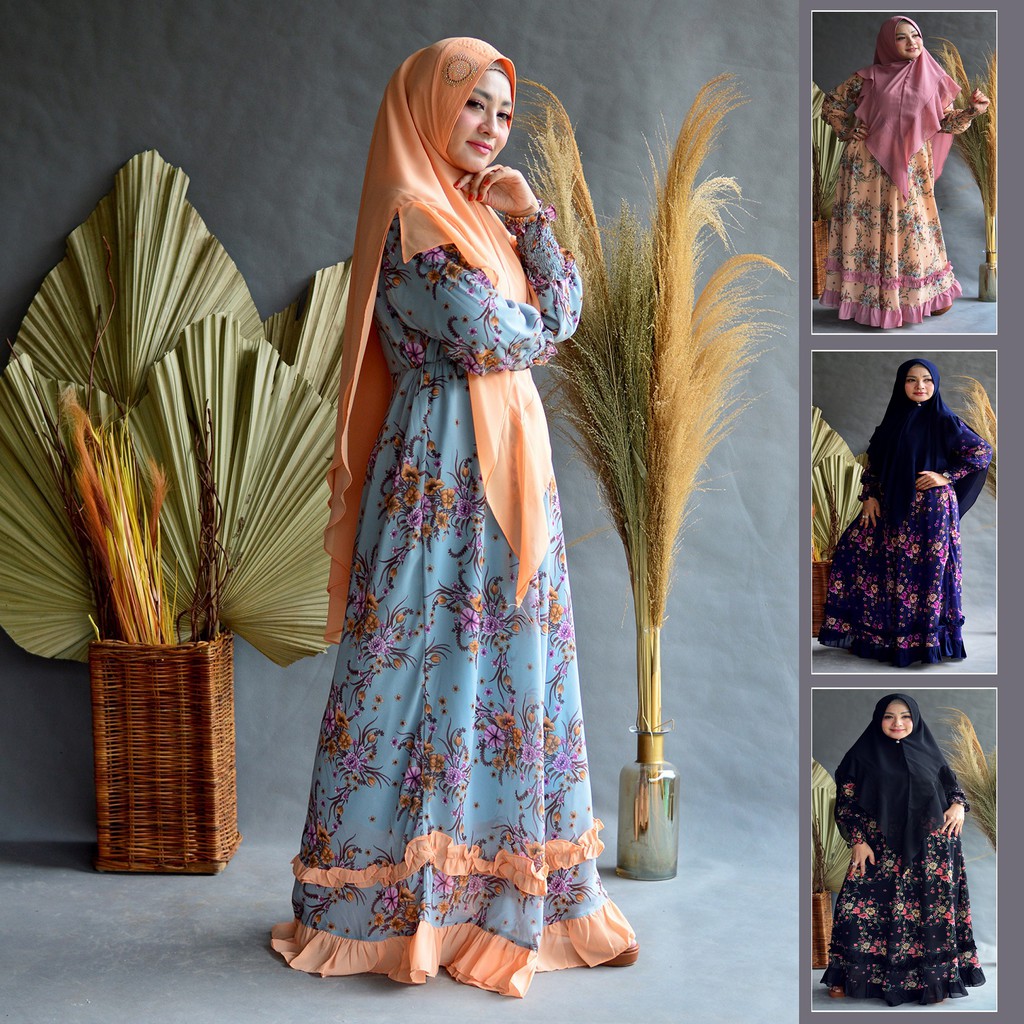 GAMIS MODERN SYARI AZKIYA ORANGE