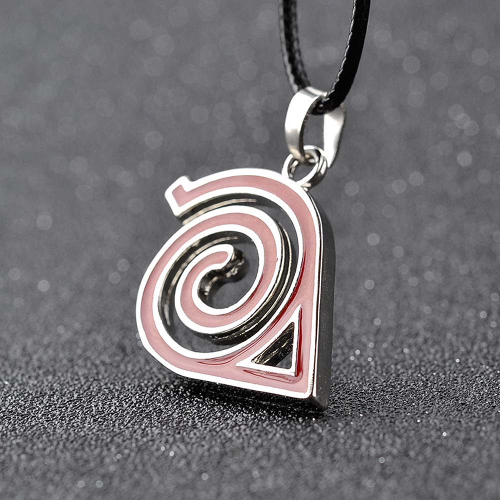 REBUY Unisex Pendant Necklace Gift Cosplay Props Anime NARUTO Kakashi Leaf Village Konoha Jewelry Japanese Anime Metal Uzumaki Naruto Uchiha Itachi Symbol Logo/Multicolor