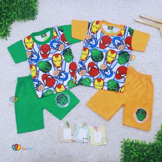 Setelan Avengers Kids Uk 5 6 Tahun Kaos  Anak  Laki  Cowok 