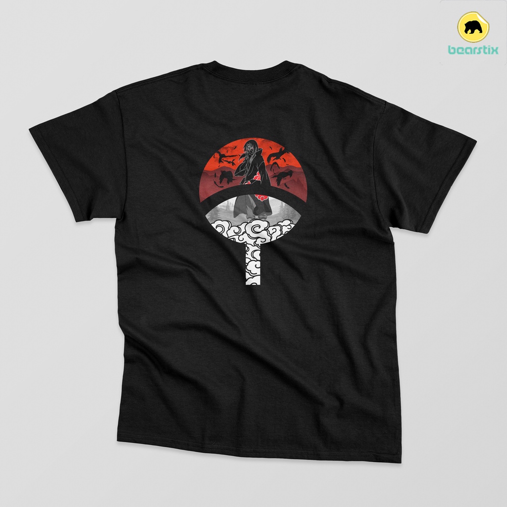BEARSTIX - Tshirt Uchiha Itachi - Kaos Anime Streetwear - Tshirt Naruto - Baju Susanoo