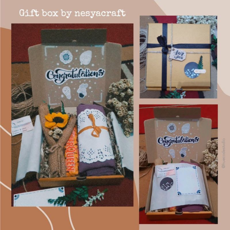 

GIFT BOX by nesyaracraft ✨ / hijab box / hampers hijab / bella square / gift / hadiah / kado / buket