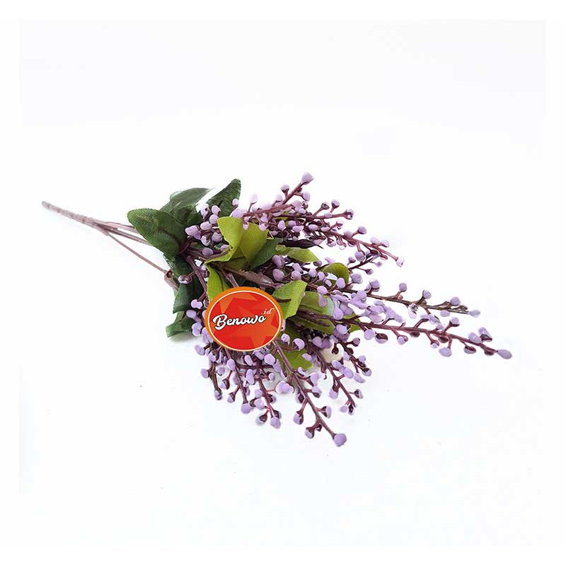 Bunga Artificial Bunga Putik Foam - Rangkaian Buket Bunga Plastik Eceran Setangkai & Grosir - AF16-Ungu