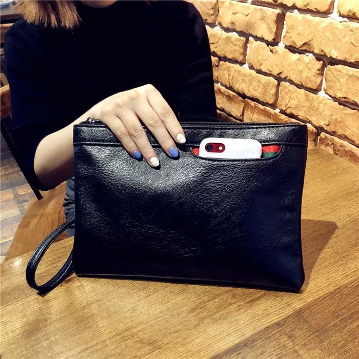 Tas Clutch Hanbag Pria Wanita / Tas Tangan Multifungsi Bisa Bayar Di Tempat