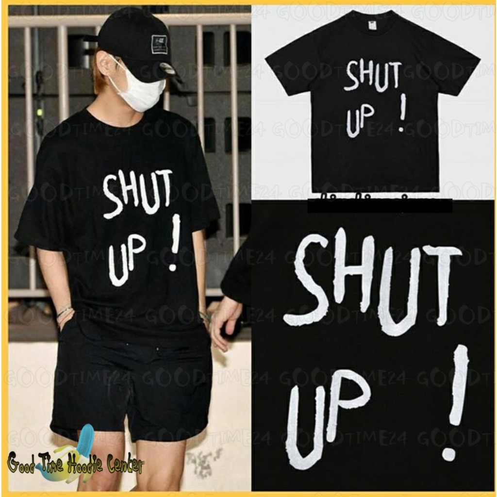 KAOS TSHIRT BTS TAEHYUNG SHUT UP M-XXL