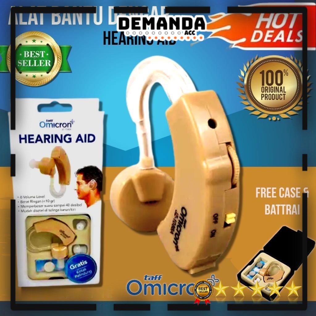 Alat Bantu Dengar Orang Tua Hearing Aid Aids Kit Behind The Ear Bte - ABD Tuli Budek Tuna Rungu