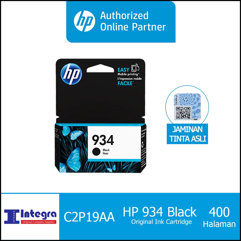 Tinta HP 934 Black Original Cartridge - C2P19AN