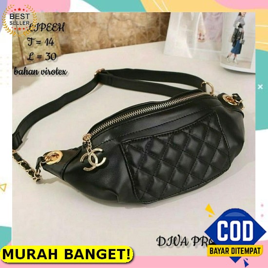 Tas Selempang Slempang Sling Bag Bahu Kekinian Kerja Kondangan Wanita Cewek Lucu Korea Remaja Rantai