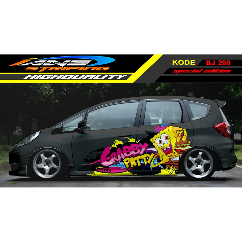 DECAL STICKER MOBIL JAZZ, BRIO, YARIS, AGYA / STIKER MOBIL / STIKER PRINT MOBIL