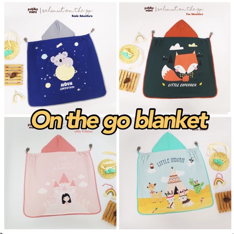 Petite Mimi PREMIUM On The Go Blanket - Selimut Topi Multifungsi untuk Apron Menyusui - SNI -Multiuse