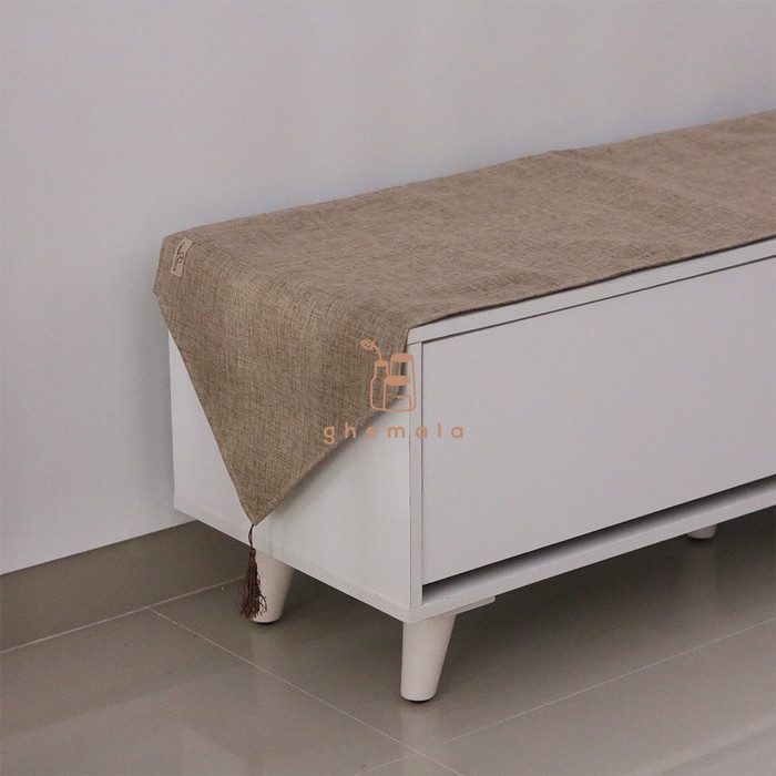 Taplak Meja - Table Runner Panjang Polos Taplak Meja Makan Ruang Tamu Mewah Modern