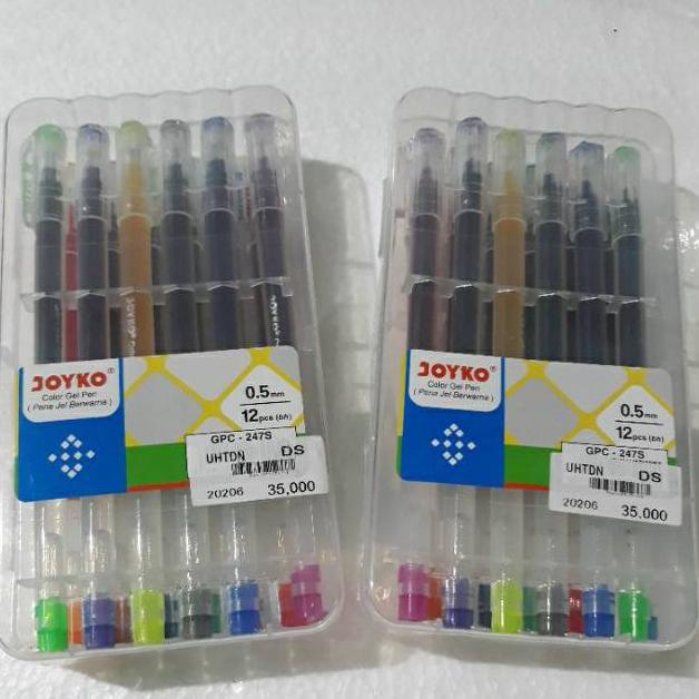 

Pulpen Gel Joyko Diamond Art 12W/Pulpen Gel 0.38Mm Karakter Bonus Lepak Zipper Motif Unicorn