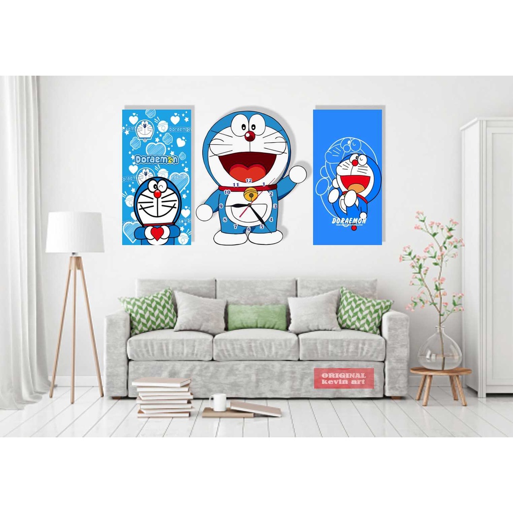 JAM DINDING DORAEMON SERBA SERBI KOLEKSI PAJANGAN DINDING HIASAN DINDING KAMAR TIDUR KARAKTER DORAEMON UNIK MINIMALIS AESTHETIC MURAH BAGUS DEKORASI ULANG TAHUN 1 SET TEMPEL TEMBOK PAJANGAN DINDING POSTER PERNAK PERNIK HIASAN RUMAH AKSESORIS TERBARU