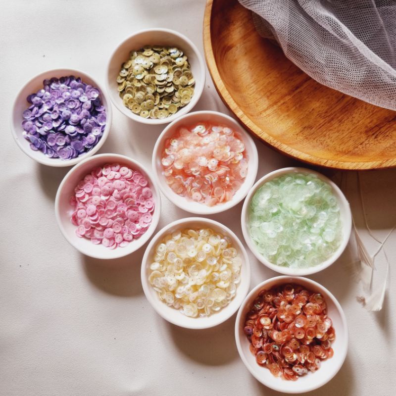 Payet Mote Ramboci Piring 4mm Bahan Craft DIY 001