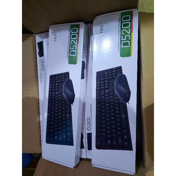 Paket Keyboard Mouse Murah kabel usb baru