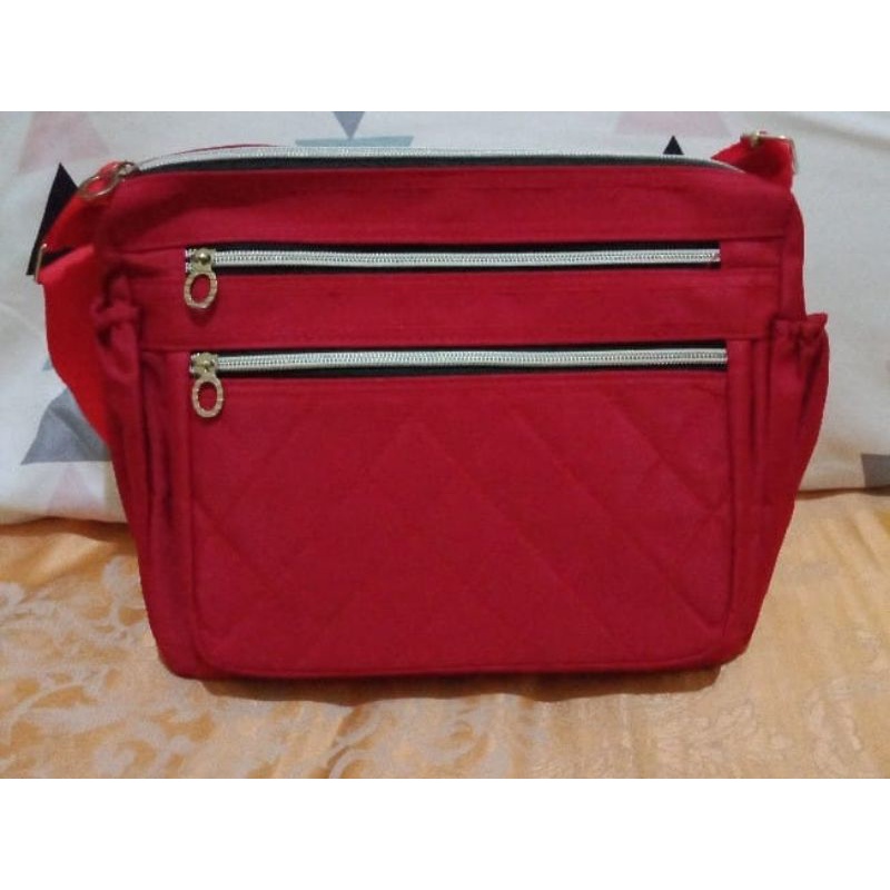 Medan Termurah KD020 Best seller Slingbag 3 ruang Tas selempang wanita