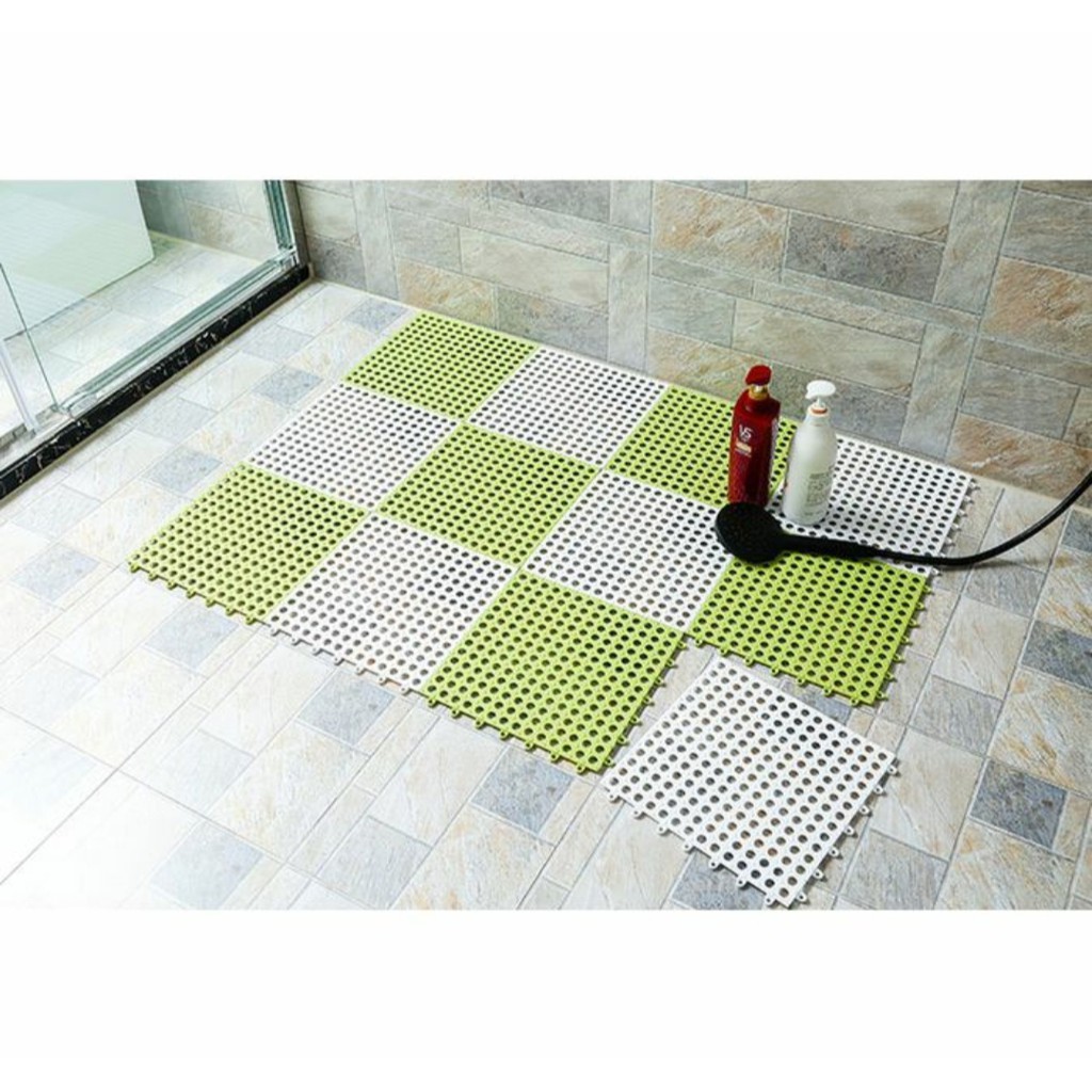 Karpet Kamar Mandi POLKADOT Bathroom Keset Anti Slip Mat 30x30 cm GHM