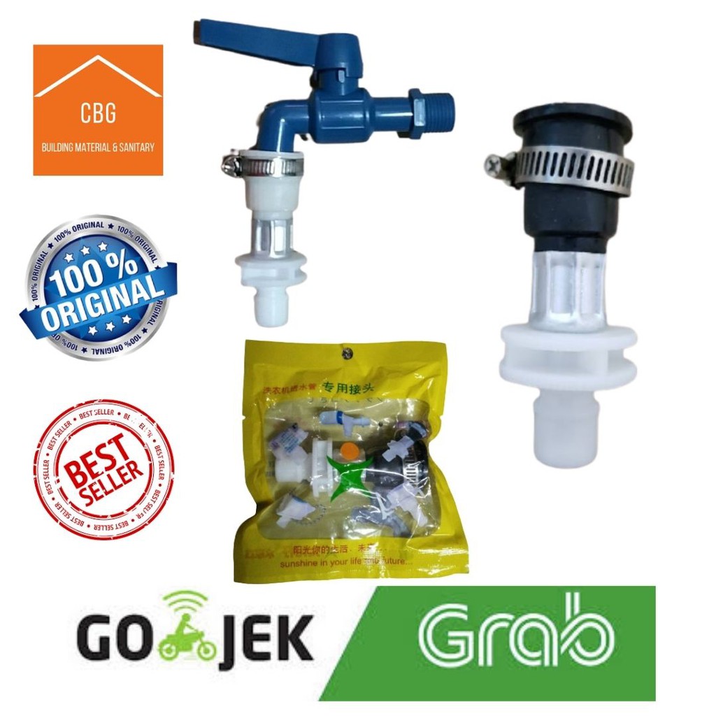 Kepala Sambungan Keran Air Selang Inlet 1 Tabung Universal
